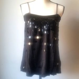 ⚜ Rebecca Taylor Black Sequin Top ⚜
